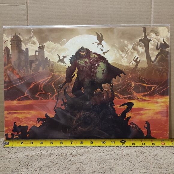 Doom The Dark Ages Slayer Limited Edition Art Print With Official Certificate - Picture 2 of 3